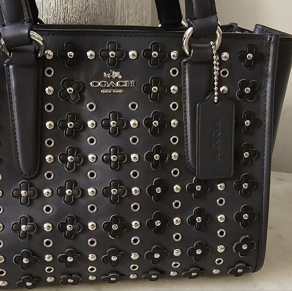 Coach Crosby Floral Rivets Mini Tote - Picture 13 of 15
